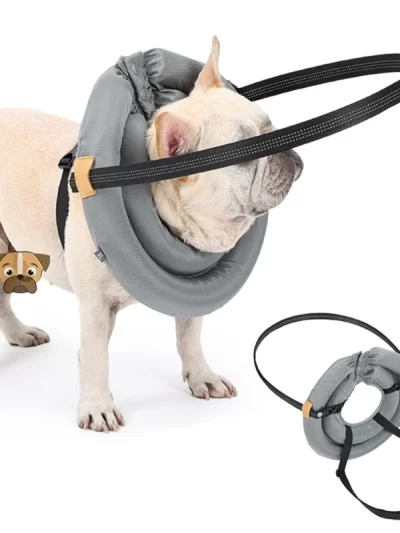 Pet Safety Harness for Dog and Cats Enhancing Protections for Sight Impaired Animal Rings Collar for Blind Dog Daily Walk