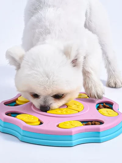 Dog Puzzle Toys Slow Feeder Pet Cat Dogs Training Game Interactive Increase Puppy Cat IQ Feeding Plates Slowly Eating Bowl