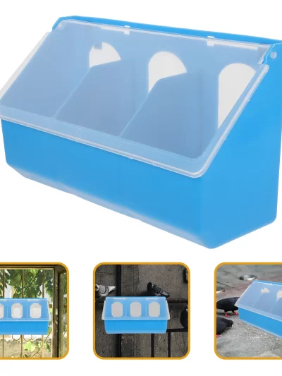 Hangable Bird Bird Accessories For Cages Pigeon Bird Accessories For Cages Multi-grid Pigeon Food Storage Box Bird Cage Hanging