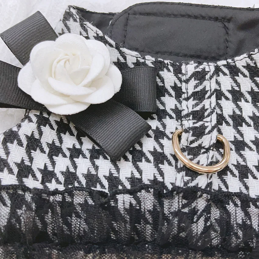 Designer Dog Harness and Leash Set for Small Medium Dogs Cats Walking, Puppy Lace Vest Harness York Chihuahua Pet Accessories - Image 6