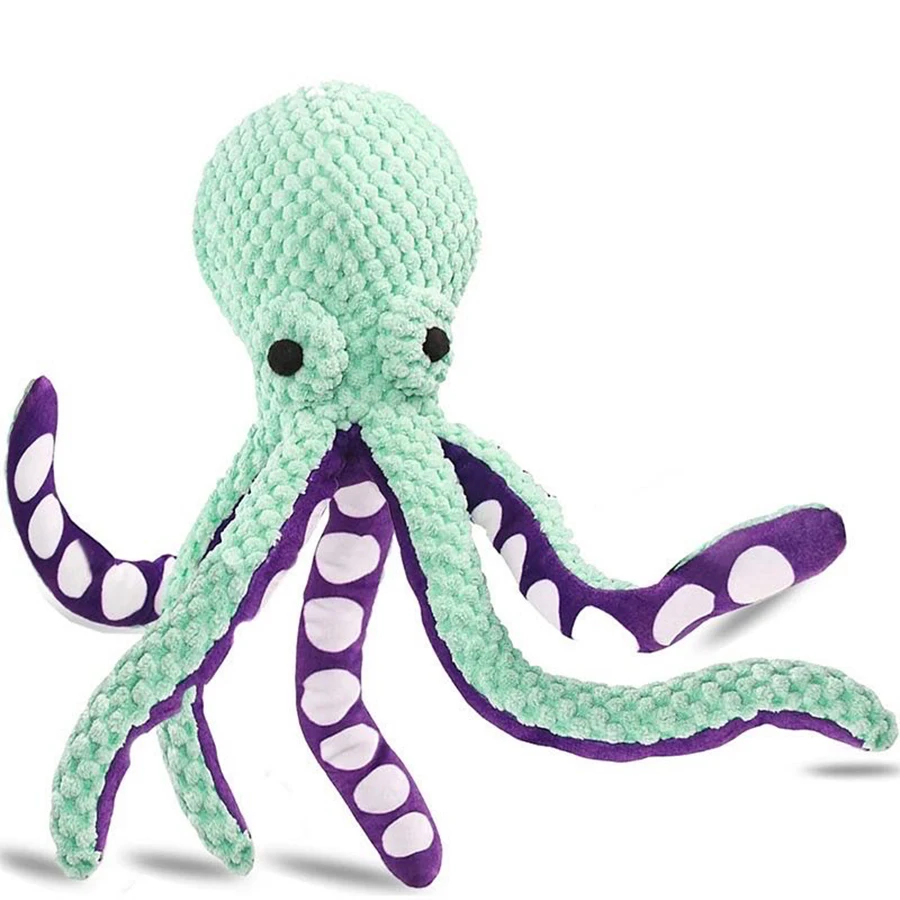 Dog pet plush octopus toy interactive sound anti-demolition home large and small dog boredom companion toy - Image 6