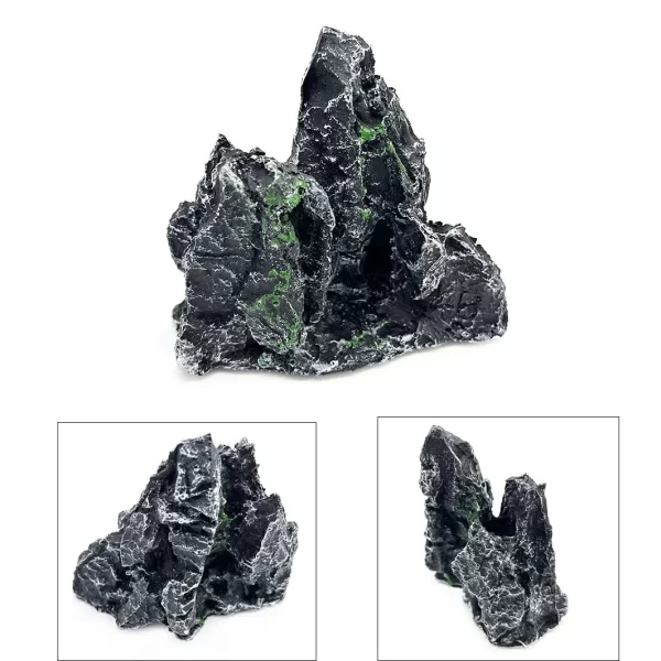 Simulated Stone Aquarium Decor Beautiful Stone Rockery Landscaping Fish Tank Resin Decoration Aquarium Accessories - Image 2