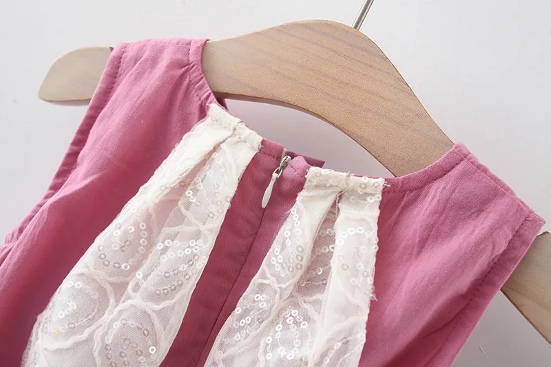 Baby Girl Summer New Dress Sweet Sleeveless Round Neck Chest Little Rabbit Accessories Back Long Ears Princess Dress - Image 10