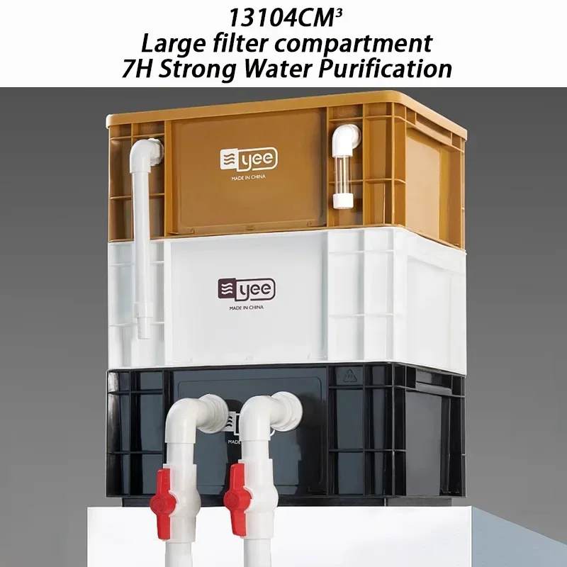 External Aquarium Fish Tank Filter System Water Circulation Filter Bucket Fish Pond Filter Box Outside Pet Accessories Equipment - Image 4