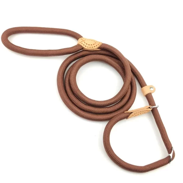 Dog Leash Slip Rope Lead Leash Heavy Duty Braided Rope Adjustable Loop Collar Training Leashes for Small Medium  Dogs - Image 6
