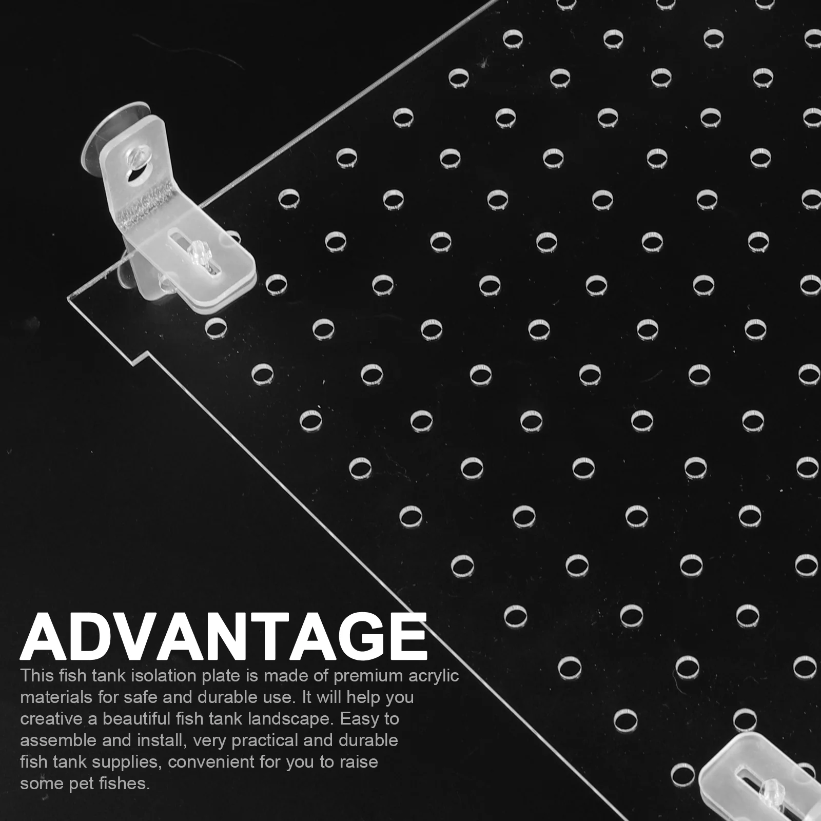 Fish Tank Isolation Board Bowl Transparent Divider Plant Accessories Acrylic Breeding Case Water Aquarium Separator - Image 3