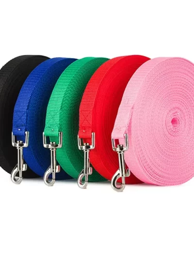 15m 30m Traction Rope Dog Leashes Long Line 2cm Wide Training Dog Leash Large,Medium and Small Dog for Training,Backyard Camping