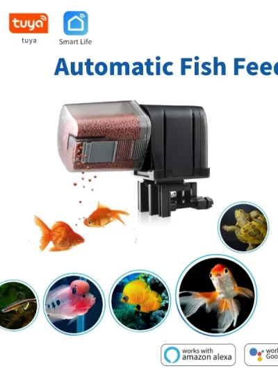 Fish Tank Accessories WIFI Smart Wireless Aquarium Fishing Feeders APP Remote Control Intelligent Automatic Feeder