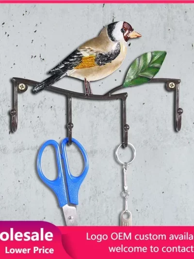 Resin Bird Hanger Wall Decorations Key Hanger,Kitchen Coat,Clothes,Towel Hooks,Hat,Handbag Holder, Home Accessories, Living Room