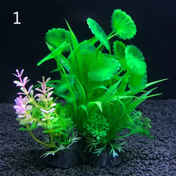 12 Kinds Artificial Aquarium Decor Plants Water Weeds Ornament Aquatic Plant Fish Tank Grass Decoration Accessories 14cm - Image 17