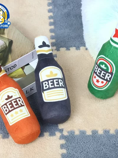 Pet supplies simulation beer vodka whiskey bottle BB call pet dog cat companionship pet toys