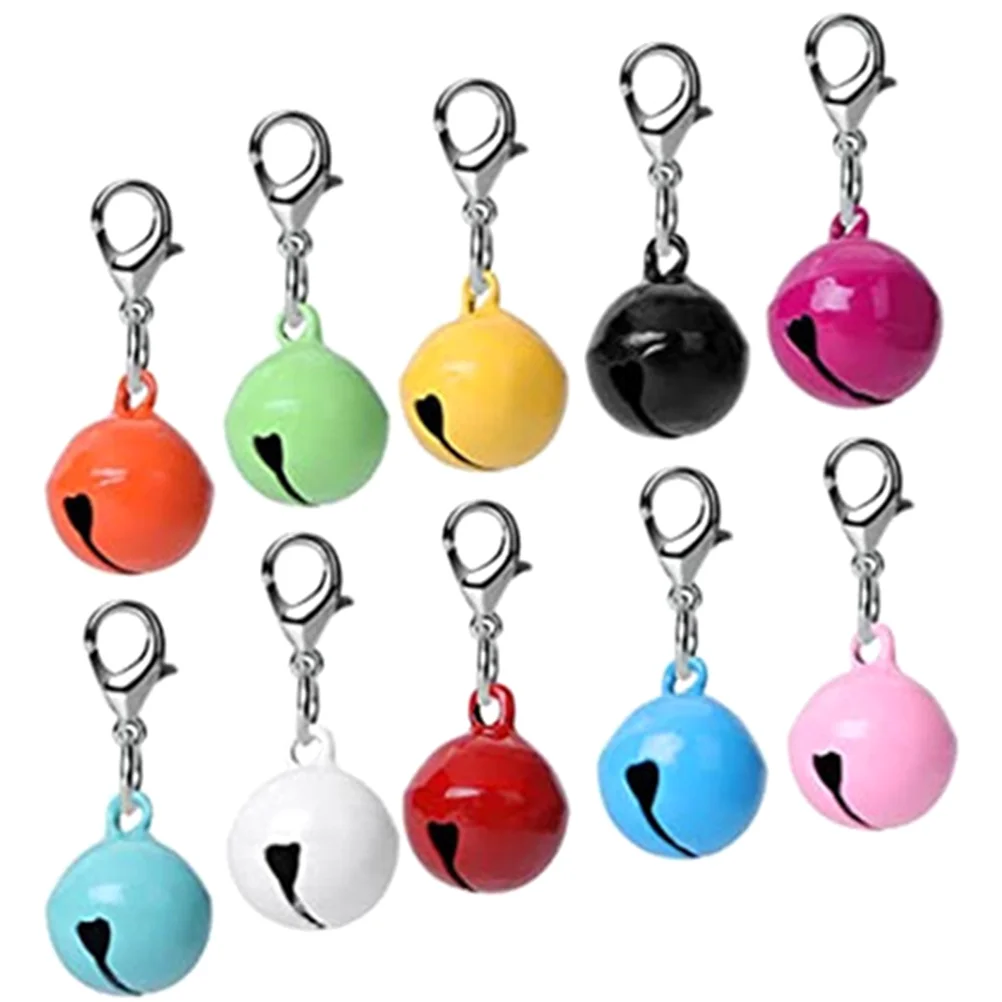 10 Pcs Pet Collar Accessories Dog Cat Supplies Metal Hanging Bells Loud Sound Small Bell Pet Products Cat Collars Leads