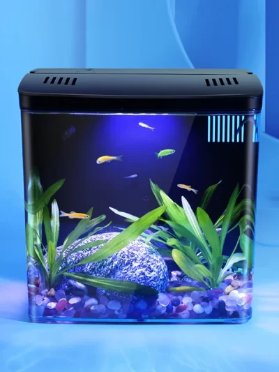 Fish tank living room small mini Douyu tank household tabletop ecological tank self circulating back filter goldfish tank