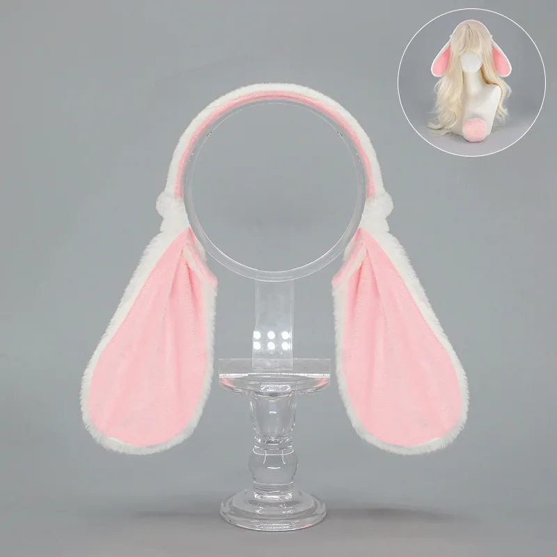 Headband for Hair Rabbit Ear Lolita Cosplay Hair Accessories Plush Japanese Style Lolita Hair Accessories Y2K Accessories - Image 9