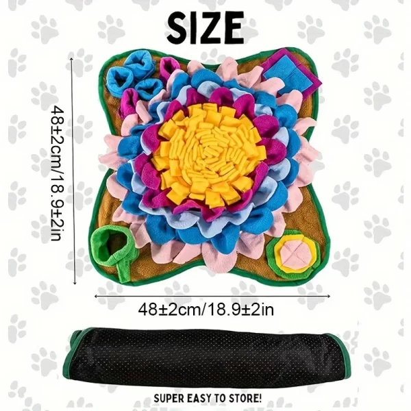 Pet Sniffing Training Mat Dogs Cats Educational Stress Relief Bite Resistant Slow Food Mat Pets Eco-friendly Training Blanket - Image 10