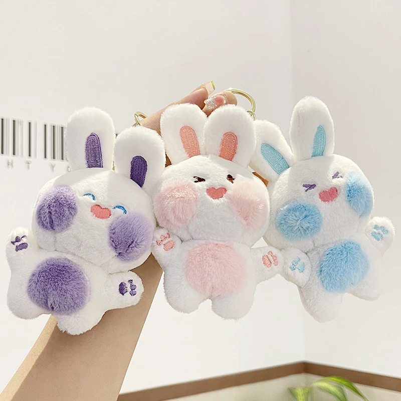 Cute Rabbit Plush Decoration Cartoon Keychain Pendant Little Rabbit Accessories Doll Pendant Birthday Gift - Image 4