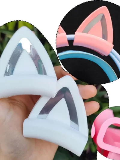 Headphones Accessories Cat Ear For Earphone Gaming Headsets Attachment Stereo Headset Decoration Lightweight Silicone Pendant