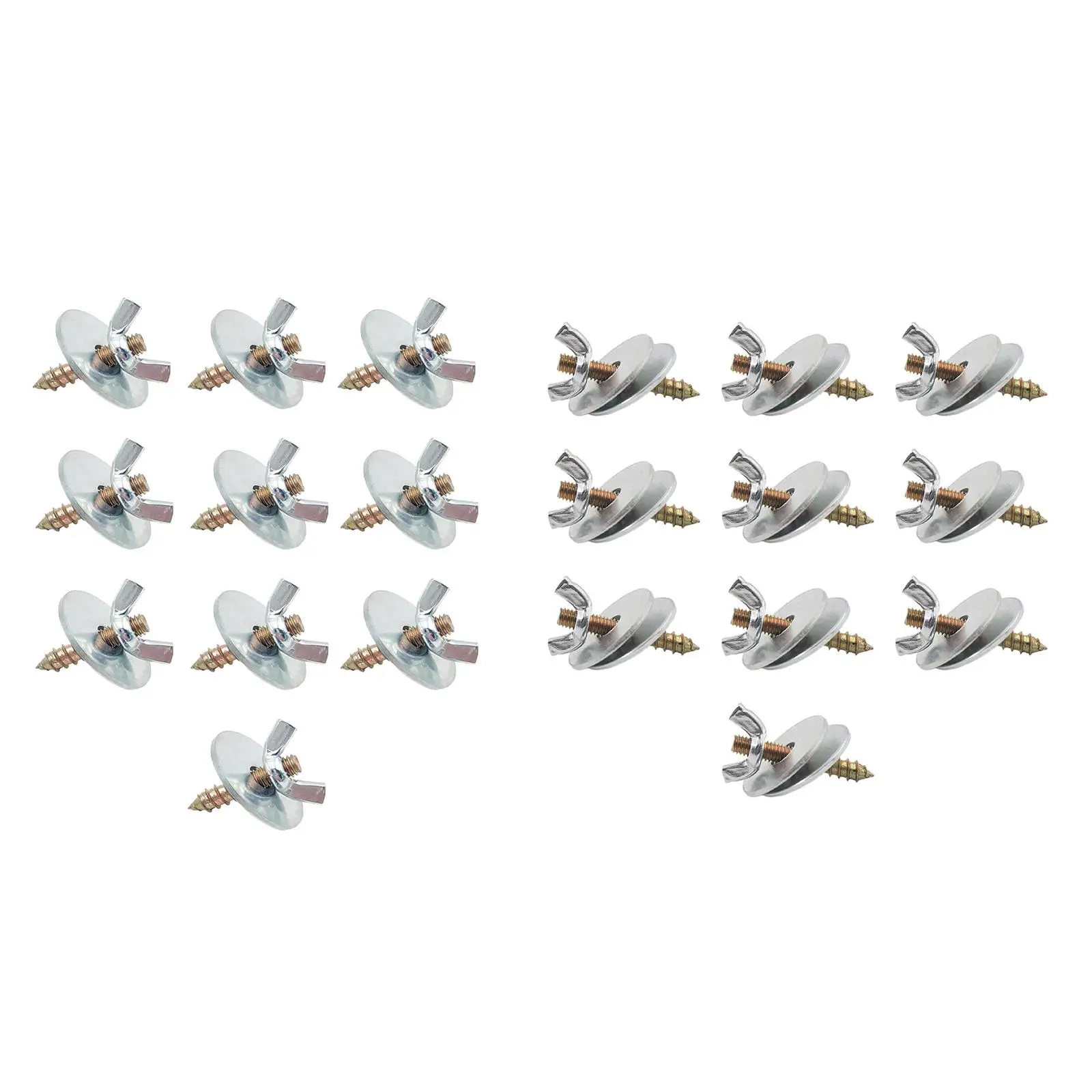 10x Bird Perches Fitting Screws Nut Kits M5*30 Bird Cage Screws Metal Nut Screw Mount Kits for Bird Stand Exercise Platform - Image 2