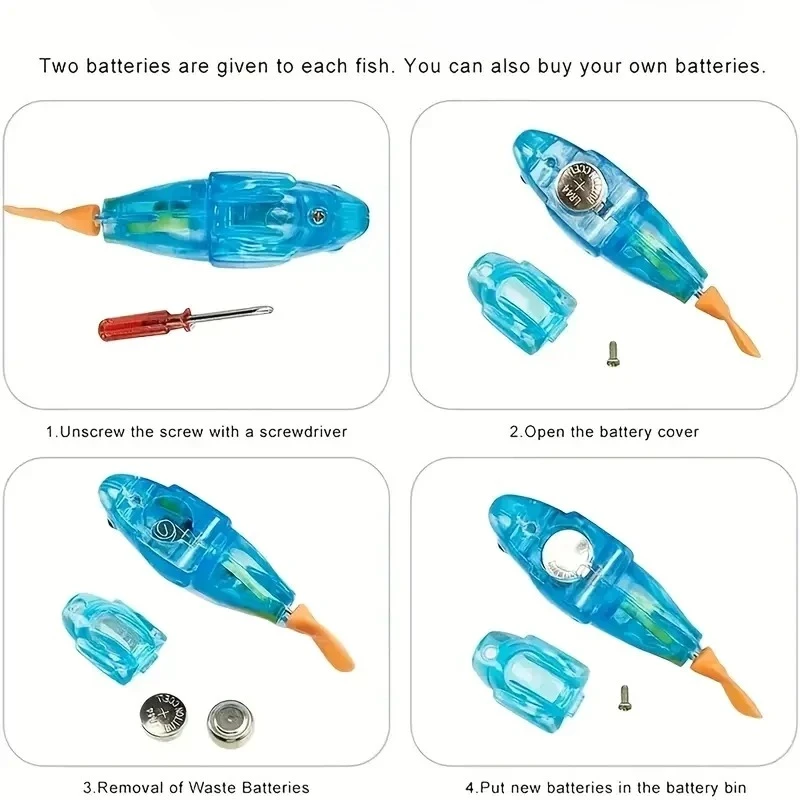 Luminous Induction Electric Fish Playing in Water Toy, Simulated Electronic Fish for Luminous Swimming Interest Electronic Fish - Image 4