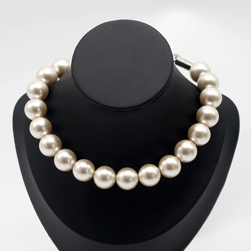 Dog Pearl Collars for Large Dogs Cats Pet Necklace Jewelry Chihuahua Yorkie Girl Clothing Dress Costume Accessories Wire Rope - Image 8