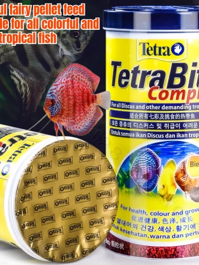 Tetra Bits completes Discus Granules Tropical Fish Food Sink for Angelfish Guppy Discus Tropical Fish Food Fish Food Feeder