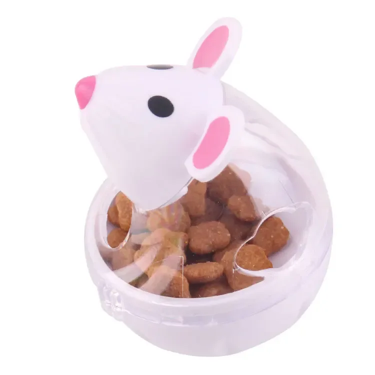 Cat Mice Food Tumbler Cat Food Toy Ball Interactive Cat Food Feeder Leak Food Interesting Plastic Cat Food Dispenser Treat Toy - Image 7