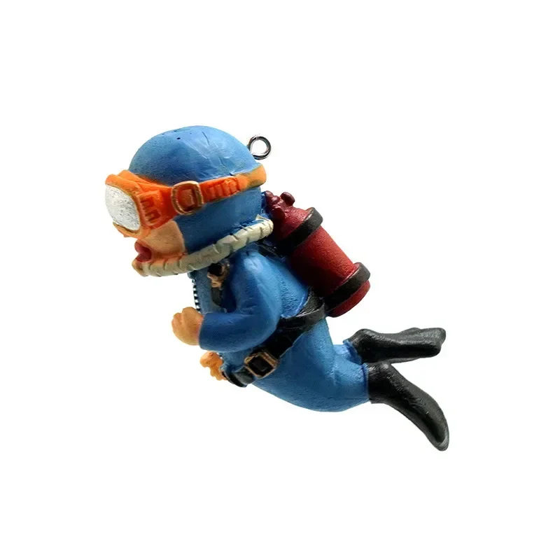 Kawaii Resin Frogman Aquarium Ornaments Interesting Floating Decoration Artificial Mini Diver Fish Tank Accessories - Image 6