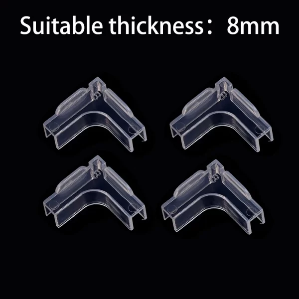 4Pcs Acrylic Transparent Anti-collision Fish Tank Corner Protector Adhesive Free Protective Cover Aquarium Accessories - Image 10