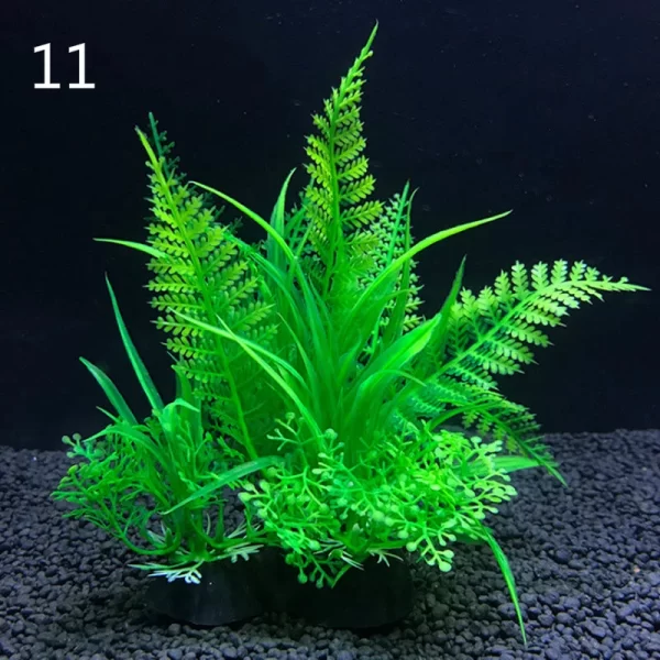 12 Kinds Artificial Aquarium Decor Plants Water Weeds Ornament Aquatic Plant Fish Tank Grass Decoration Accessories 14cm - Image 18