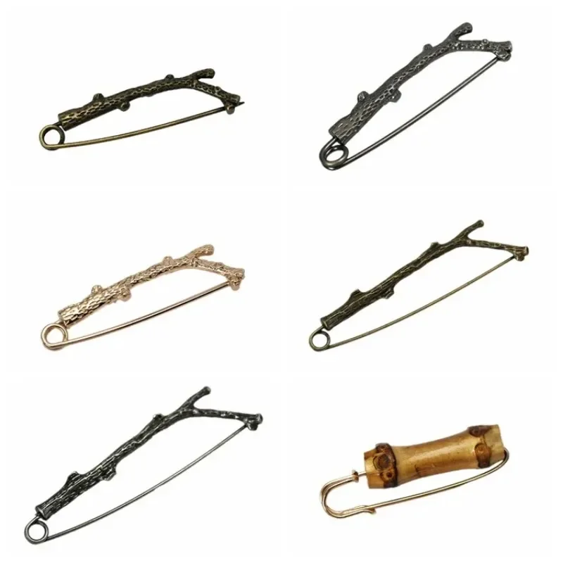 Creative Bird Pin Alloy Retro Branches Bamboo Brooch Simple Sweater Shawl Buckle Cardigan Hat Pin Women Men Accessories Jewelry - Image 5