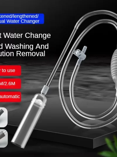 New Fish Tank Water Changer, Sand Washer, Water Pump, Fish Tank Water Absorber, Siphon Pipe, Manual Water Changer, Toilet
