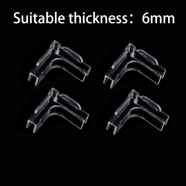 4Pcs Acrylic Transparent Anti-collision Fish Tank Corner Protector Adhesive Free Protective Cover Aquarium Accessories - Image 11