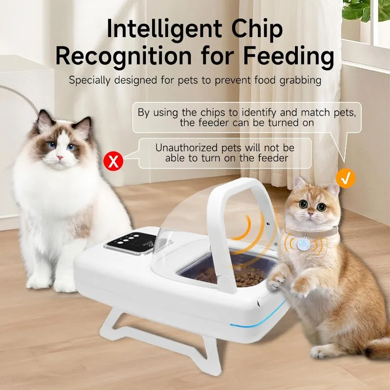 Automatic Pet Feeder with Collar Sensor, Anti Food Grabing, Intelligent Feeding, Microchip Cat Feeder for Cats Medium-Sized Dogs - Image 3