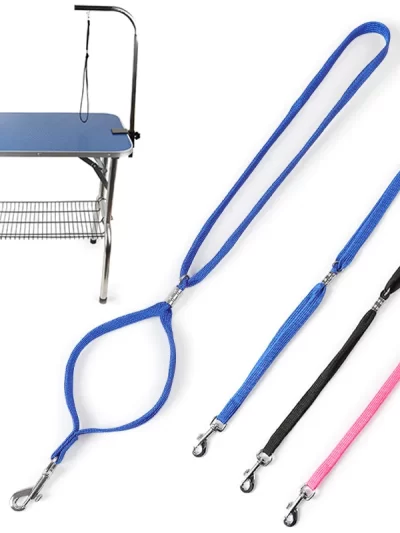 Pet Leash Leads Dog Grooming Bath Nylon Restraint Adjustable Fixed Dog Cat Safety Rope Loops Table Black Blue Pink Puppy Harness