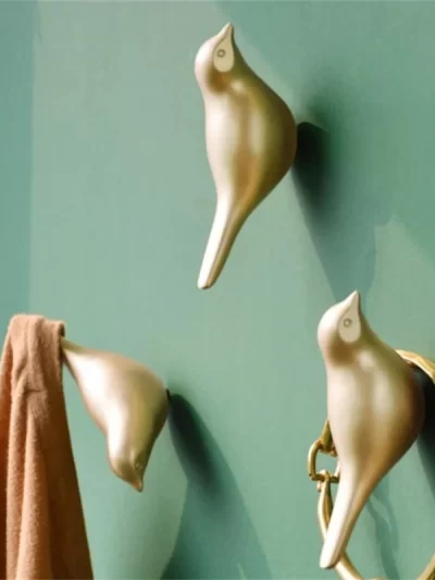 Cute Bird Hook Multi-Function Wall Hanging Door Decoration Coat Shelf Key Clothes Hanger Storage Organizer Kitchen Accessories