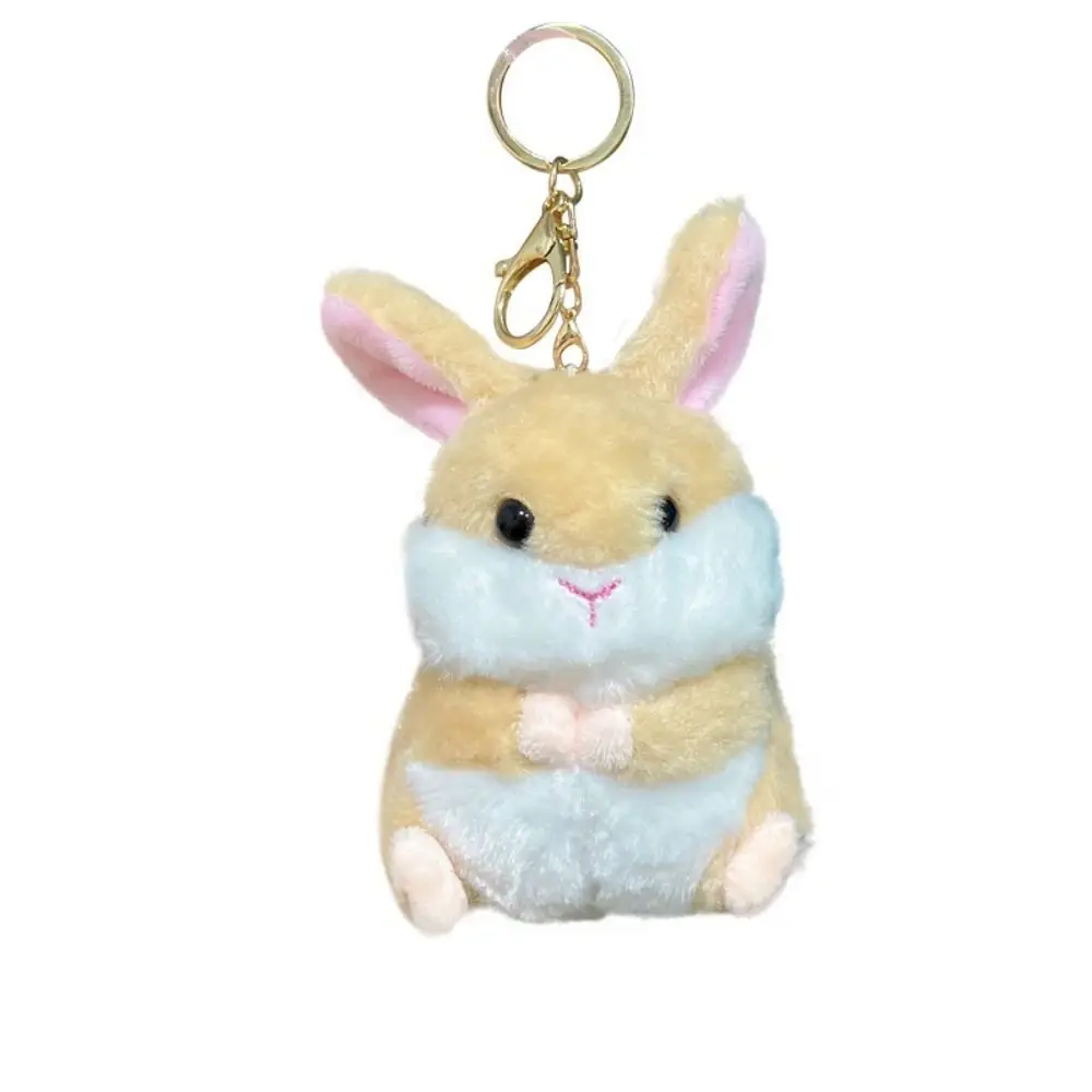 Doll Pendant Schoolbag Accessories Hamster Rabbit Plush Keyring Bunny Plush Keyring Rabbit Plush Keychain Animal Stuffed Toys - Image 2