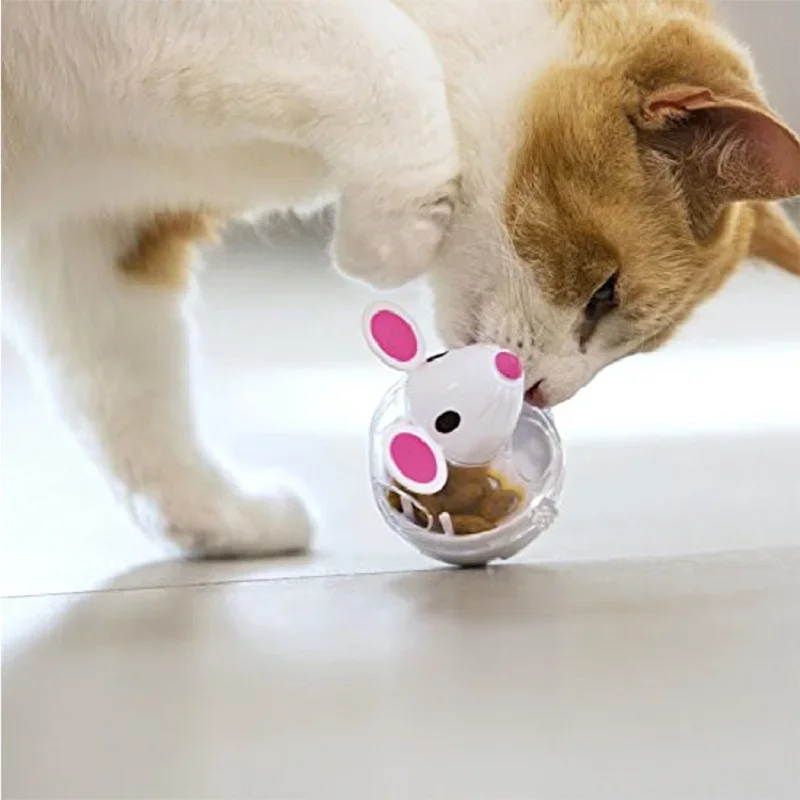 Cat Mice Food Tumbler Cat Food Toy Ball Interactive Cat Food Feeder Leak Food Interesting Plastic Cat Food Dispenser Treat Toy - Image 9