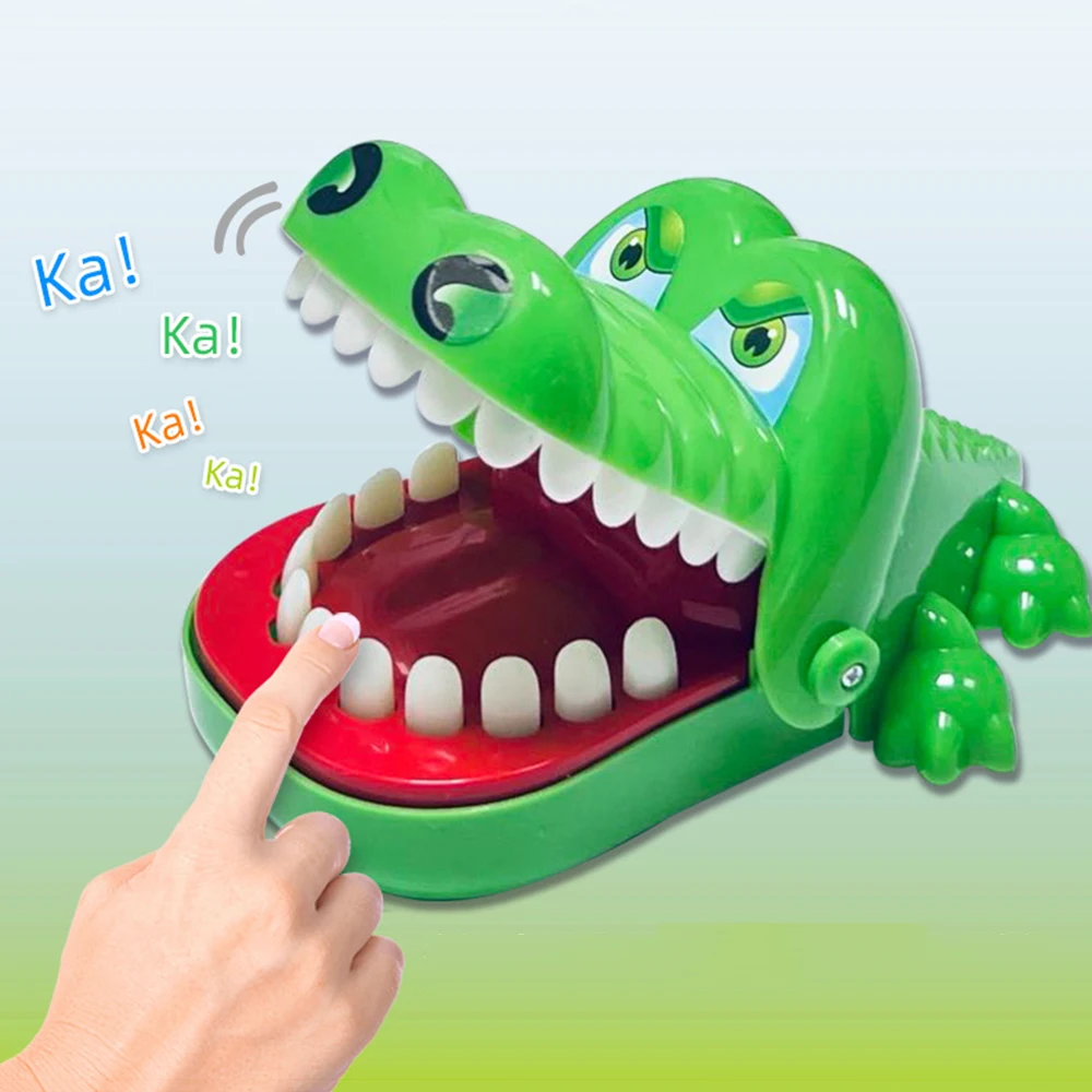 Crocodile Teeth Toys Children's Crocodile Bites Fingers Reaction Training Novelty Children's Lucky Game Trick Decompression Toy - Image 2