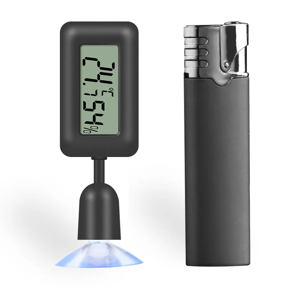Reptile Thermometer Hygrometer with Suction Cup Digital Temperature Humidity Meter for Terrarium Reptile Accessories - Image 4
