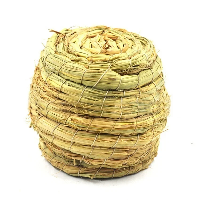 Handmade Straw Natural Bird Nest/Pigeon Bird House Parrot Nest Warm Pet Bedroom Courtyard Bird Cages Adornment - Image 11