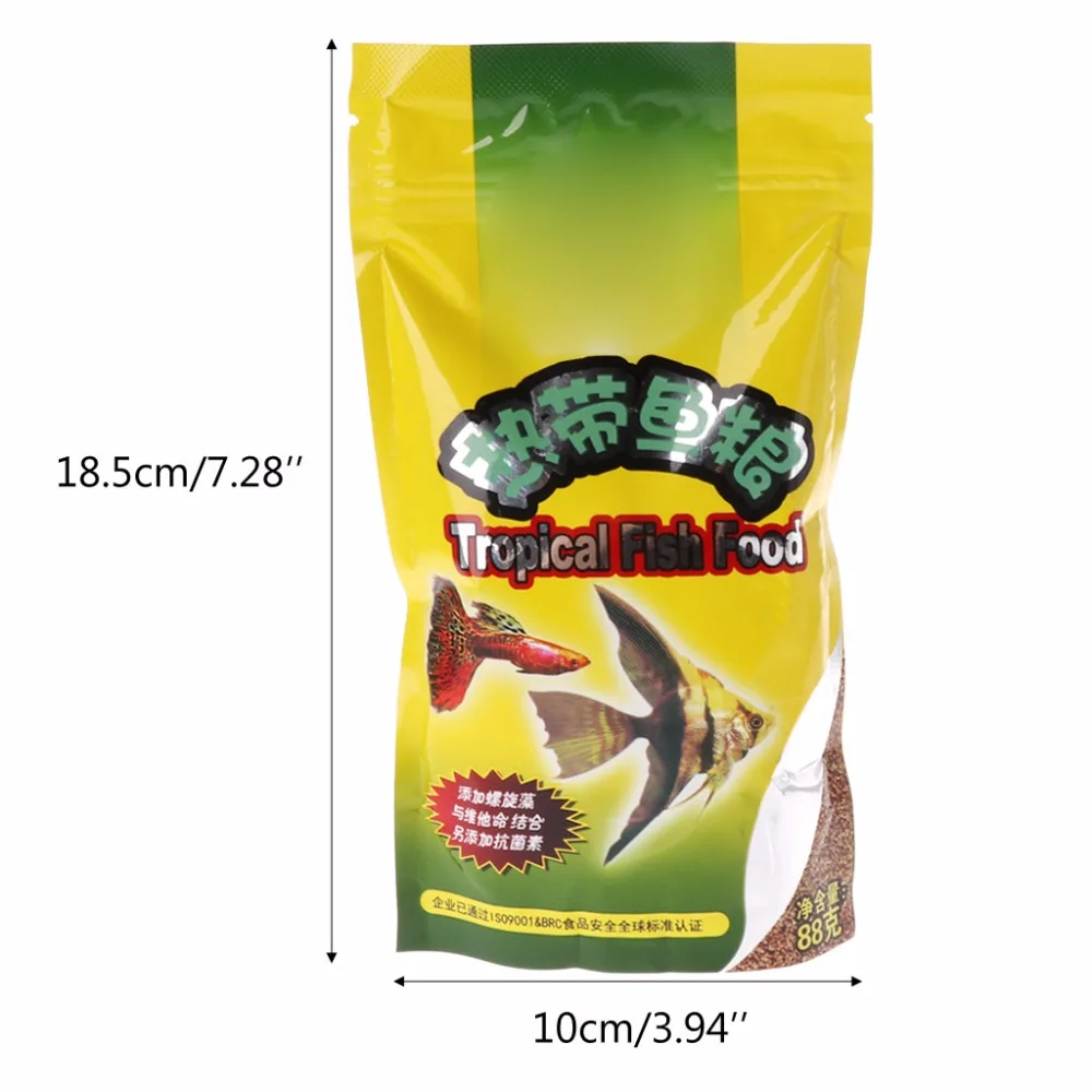 1Bag Aquarium Tank Tropical Fish Food Small Fish Feed Grain 98g Delicious Fish Food especially for guppy, lantern fish 2019 Hot - Image 6