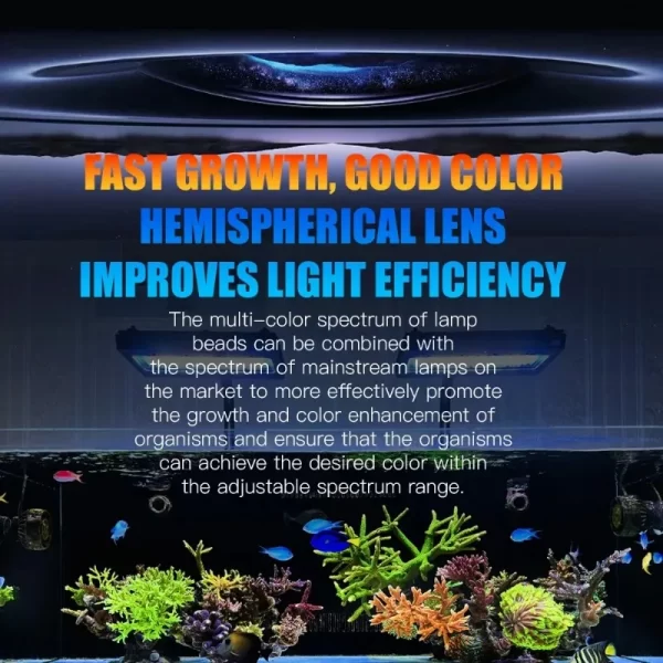 A8se II Max & Blue 240W WiFi-Enabled APP-Controlled LED Light for Saltwater Aquariums Ideal for SPS & LPS Corals - Image 6
