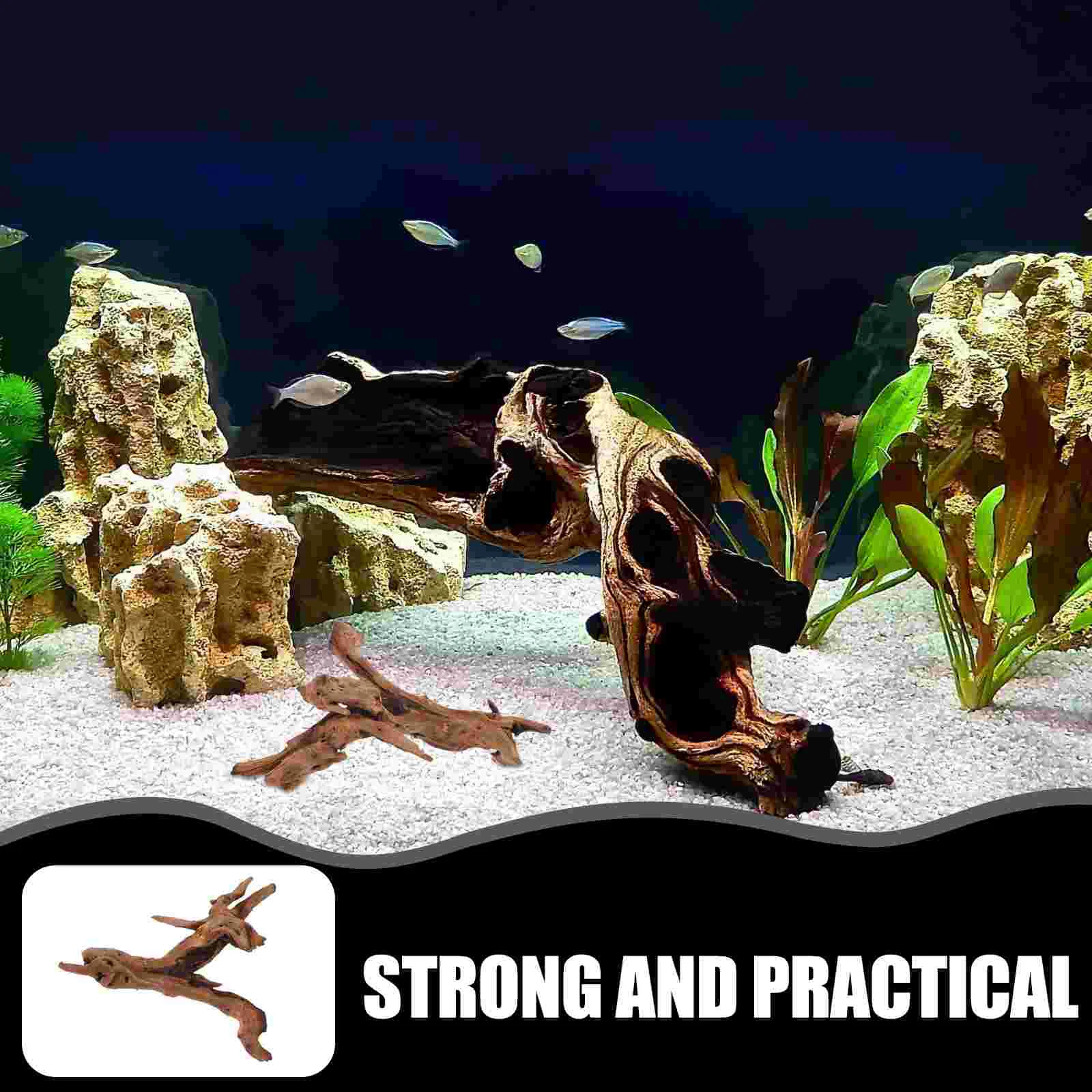 20 25cm Natural Aquarium Sunken Wood Fish Tank Decorations Craft Underwater Log For Climbing Fish Tank Supplies - Image 4