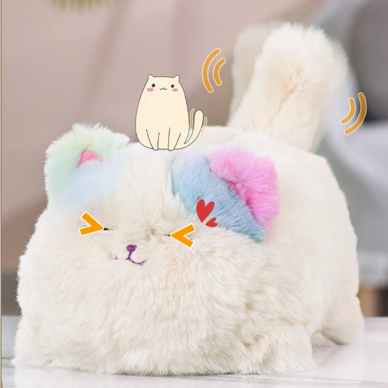 Simulation Cute Cat Dog Interactive Kids Plush Toys Huggy Pets Speak Electronic Accompanied Toy Children Gifts Birthday Awards - Image 4
