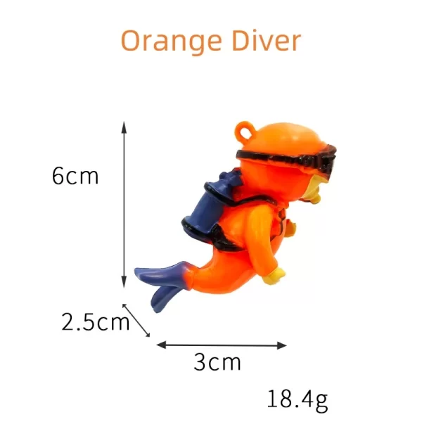 Fish Tank Diver Ornaments Landscape Decoration Aquarium Gifts Popular Floating, Hayao Miyazaki Blue Fatty with Ball and Line - Image 21