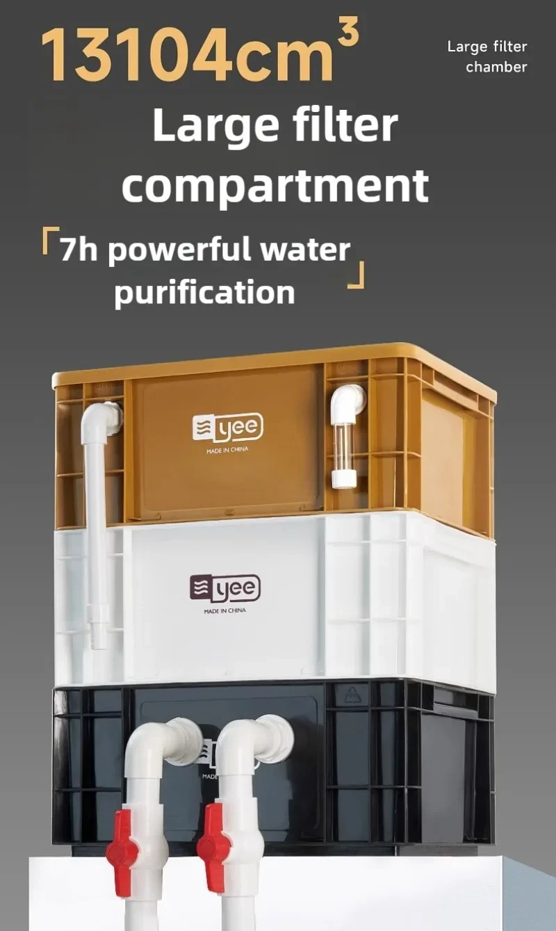 External Aquarium Fish Tank Filter System Water Circulation Filter Bucket Fish Pond Filter Box Outside Pet Accessories Equipment - Image 11