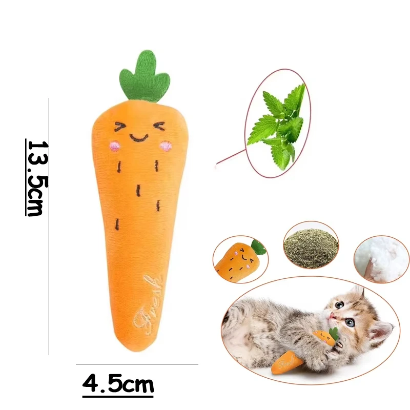 5 Pcs Plush Catnip Toys, Cat Self Entertainment Bite Toys, Anti-boredom and Anti-damage Home, Pet Cat Toys - Image 10