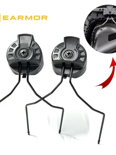 EARMOR Shooting Earmuffs Helmet Rail ARC and EXFIL Helmet Rail Adapter Tactical Headset Adapter for ARC Rail Helmet Accessories