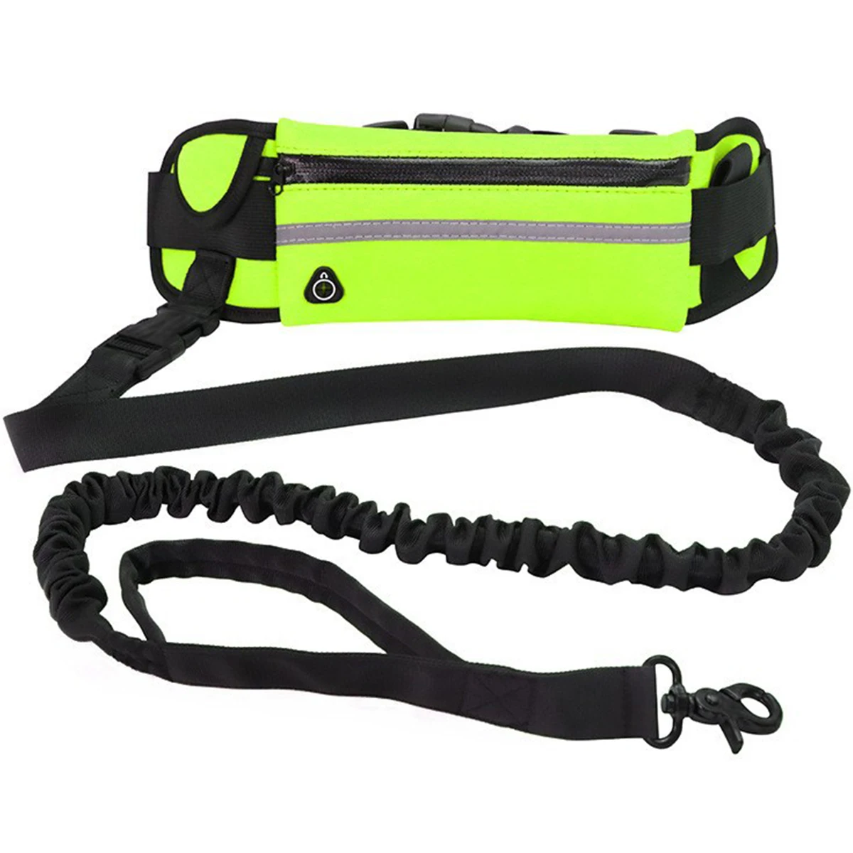 Dog Running Waist Leash Nylon Pet Leash with Waist Bag Retractable Elastic Belt Dog Traction Rope Reflective Belt Buckle - Image 9