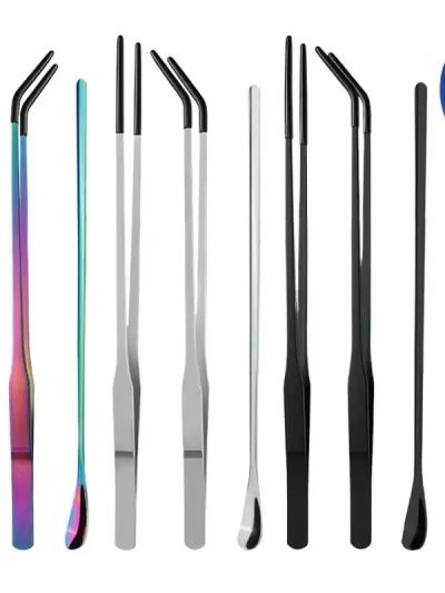 Reptile feeding tool set Efficient feeding rubber head tweezers feeding spoon Reptile Accessories for geckos bearded dragons